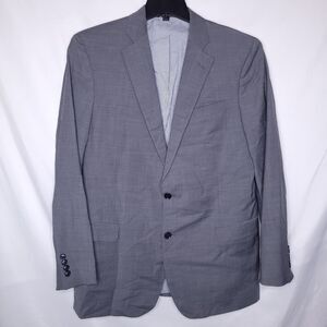 Brooks Brothers Wool Blazer Mens 42L Gray Explorer Fitzgerald Fit 346